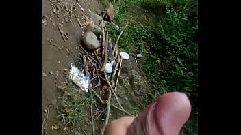 Paja en el río